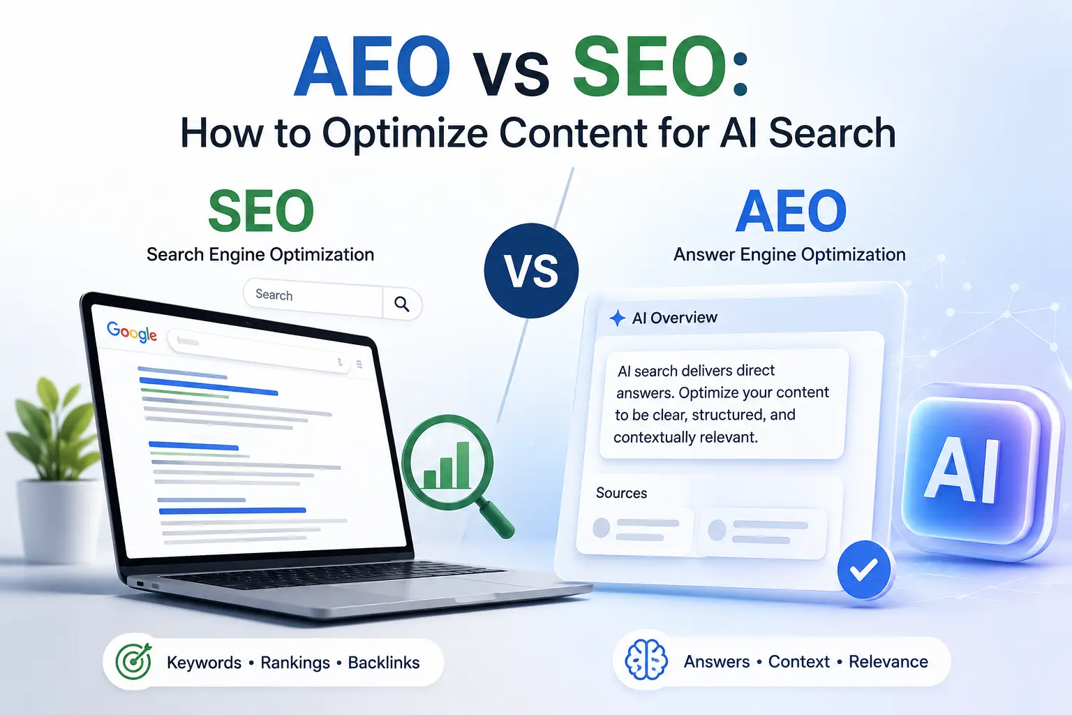 AEO vs SEO: How to Optimize Content for AI Search