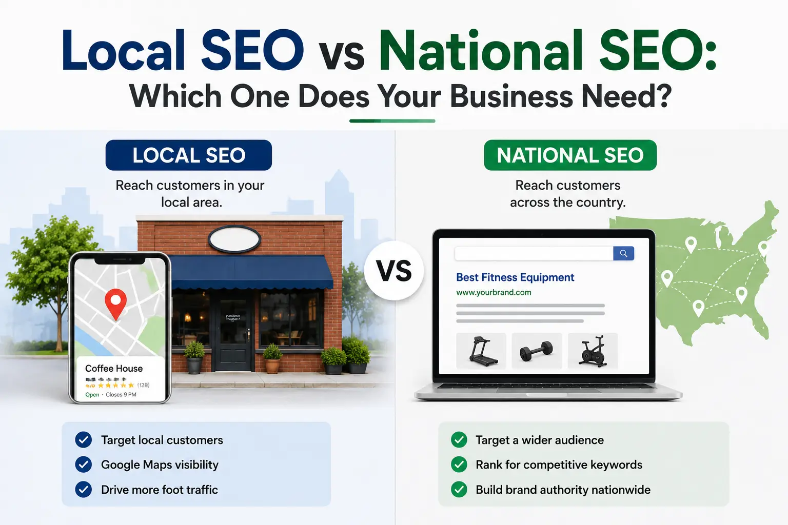 Local SEO vs National SEO: Which One Does Your Business Need?
